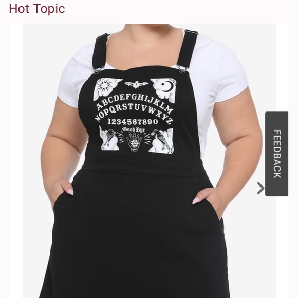 Hot Topic Dresses & Skirts - Hot Topic Ouija Board Pinafore Overall  Mini Dress
